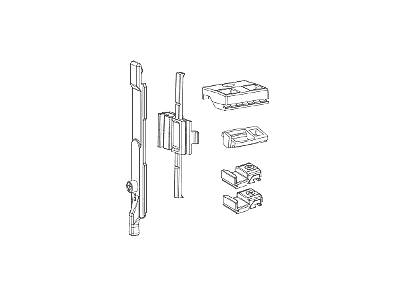 Комплект запорных элементов поворотно-откидного окна, Проведал. Рис. 1