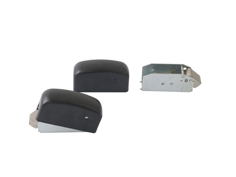 Комплект запоров вертикальных (2 шт.) с 2-мя тягами и ответными планками, 2 точки запирания, до 2640 мм, черный, 07835500N. Рис. 2