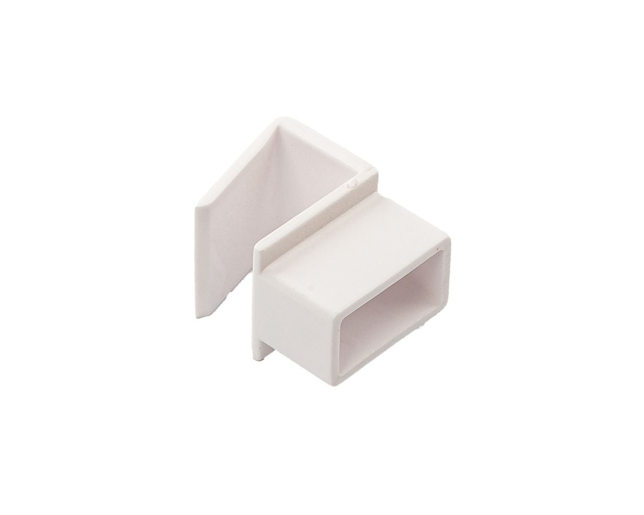Коннектор для разделительного рейлинга Alphalux Crystal для металлических боковин, белый. Рис. 2