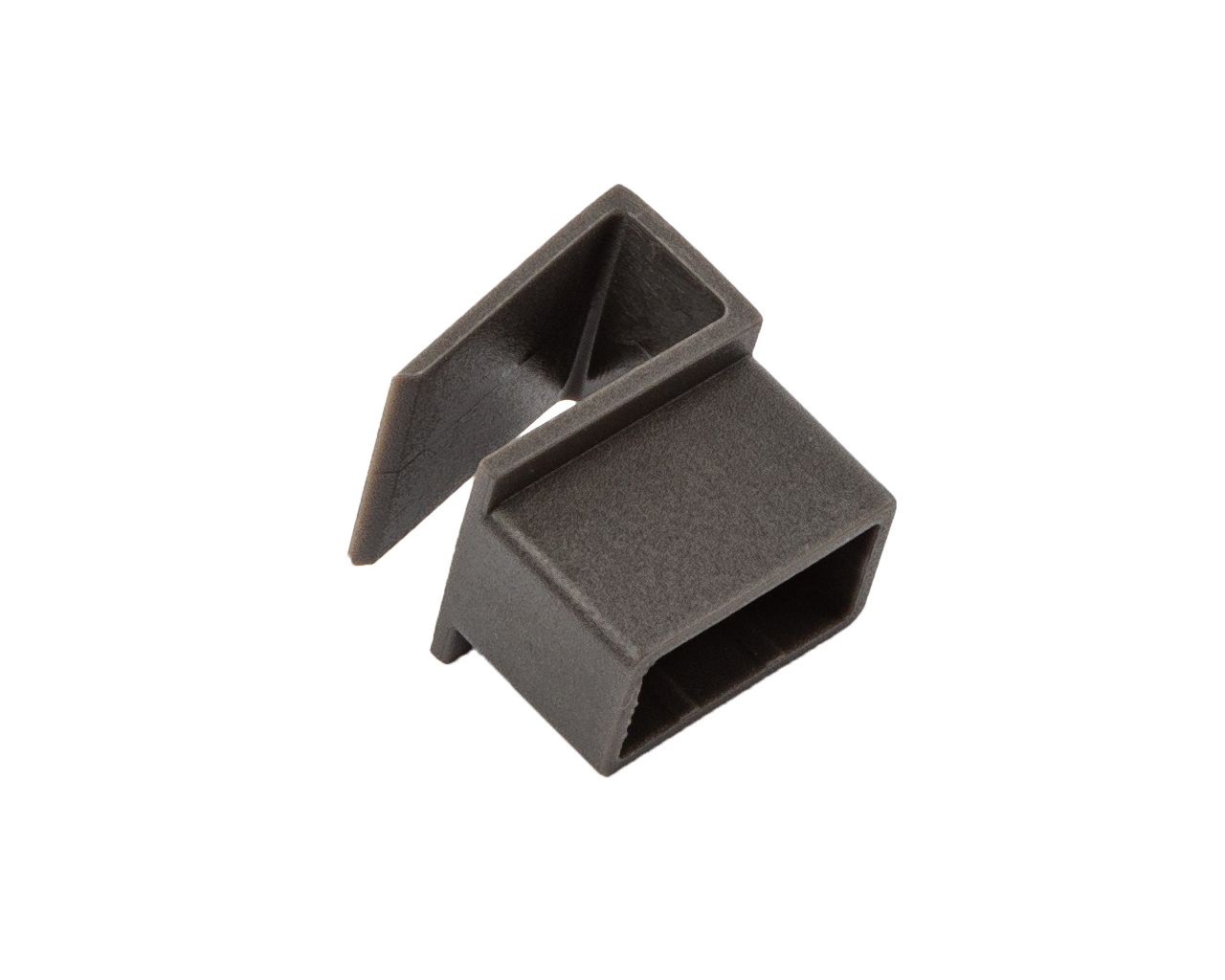 Коннектор для разделительного рейлинга Alphalux Crystal, соединение (рейлинг-рейлинг) антрацит. Рис. 2