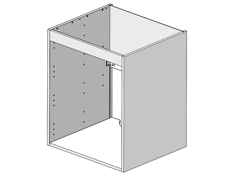 Корпус напольный 60*53*72 глубокий под мойку