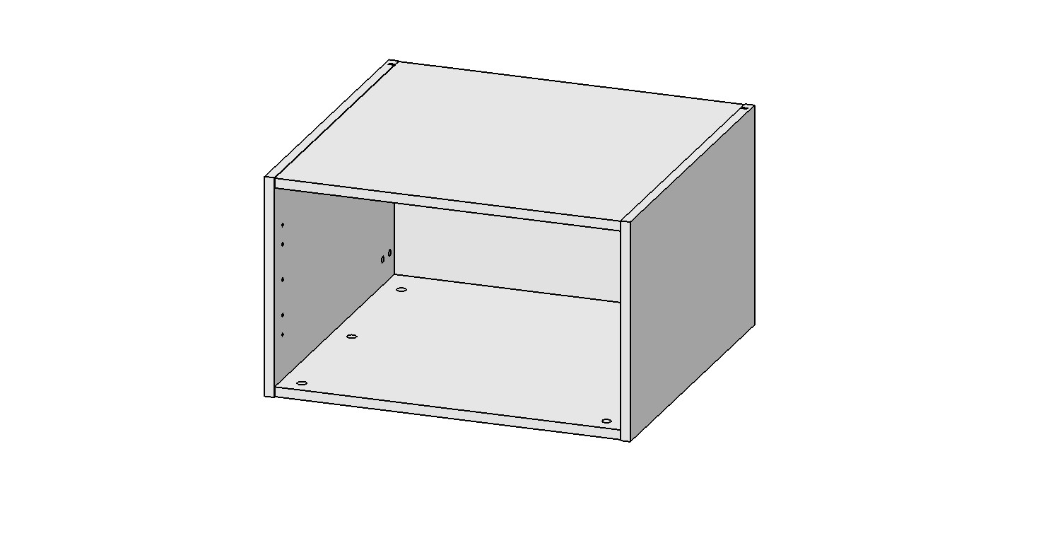 Корпус навесной 60*56*36 антресоль. Рис. 1