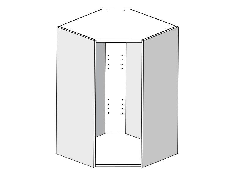 Корпус навесной угловой 61*61*96 высокий. Рис. 3