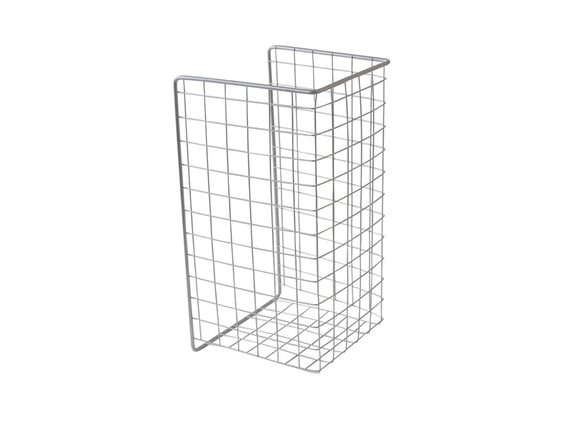 Корзина для белья откидная, в базу 400 мм, 340х525х230 мм (ШхВхГ), 4 крепления, серебристый металлик. Рис. 3