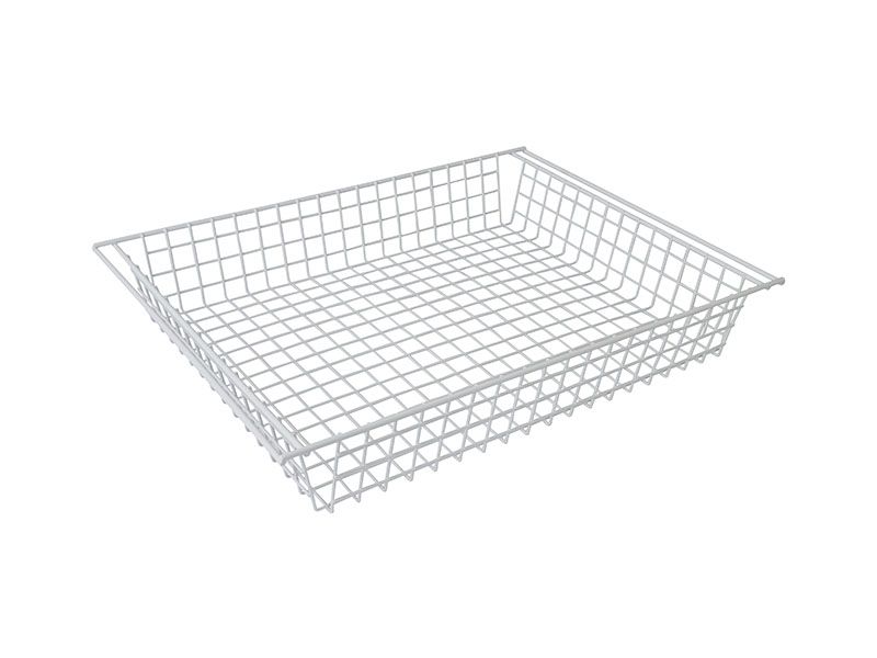 Корзина низкая FIRMAX 410х550мм, Н=87мм, белый. Рис. 1 Корзина низкая FIRMAX 410х550мм, Н=87мм, белый. Рис. 1