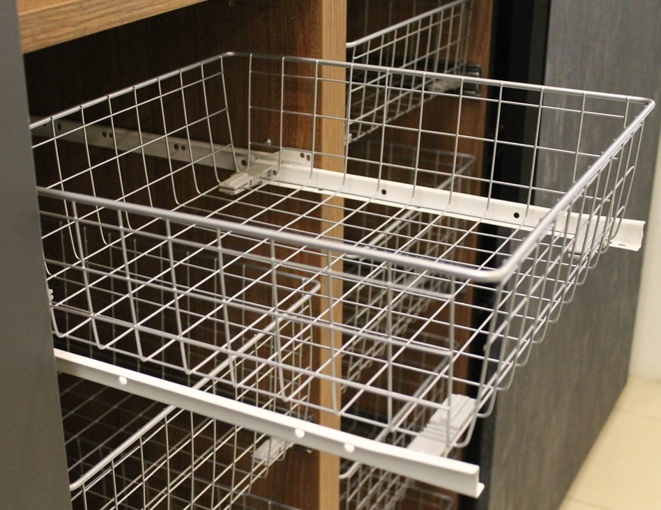 Корзина сетчатая 450х450 мм, H-120 мм, серебристый металлик. Рис. 3