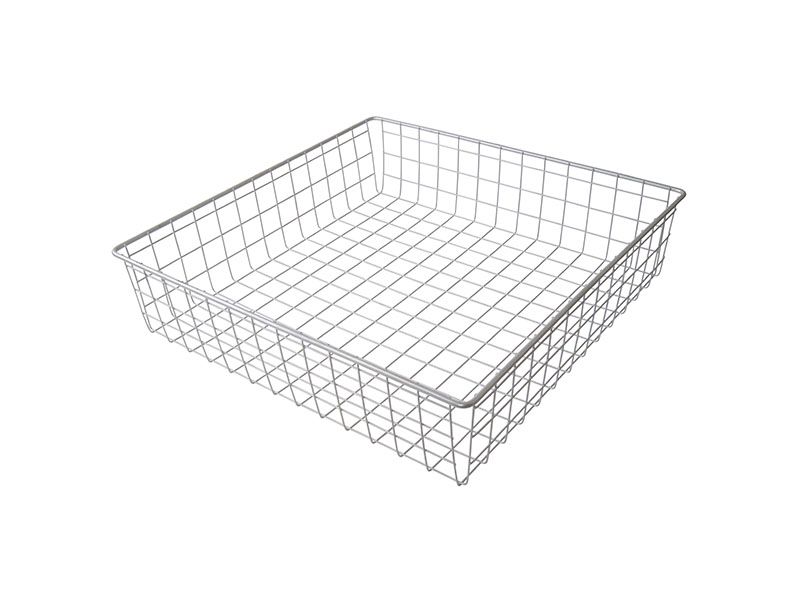 Корзина сетчатая 500х500 мм, H-120 мм, серебристый металлик. Рис. 1
