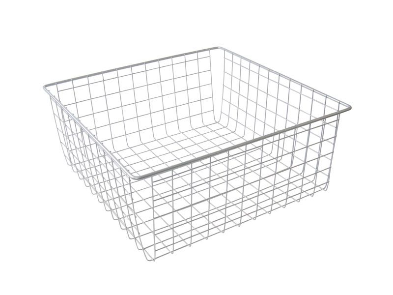 Корзина сетчатая 450х450 мм, H-190 мм, серебристый металлик. Рис. 1 Корзина сетчатая 450х450 мм, H-190 мм, серебристый металлик. Рис. 1