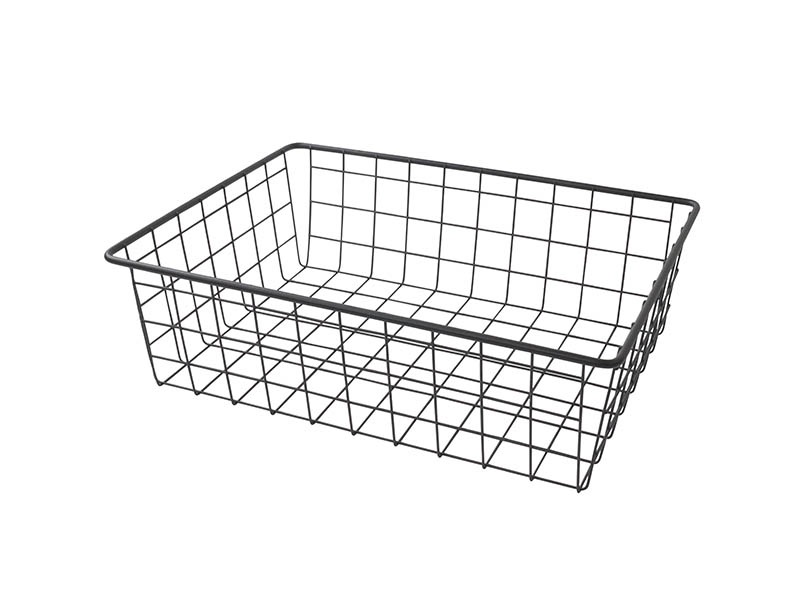 Корзина сетчатая 300х400 мм, H-120 мм, черный муар