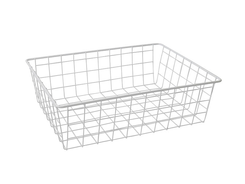 Корзина сетчатая 300х400 мм, H-120 мм, белая