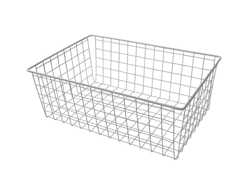 Корзина сетчатая 300х450 мм, H-190 мм, белая