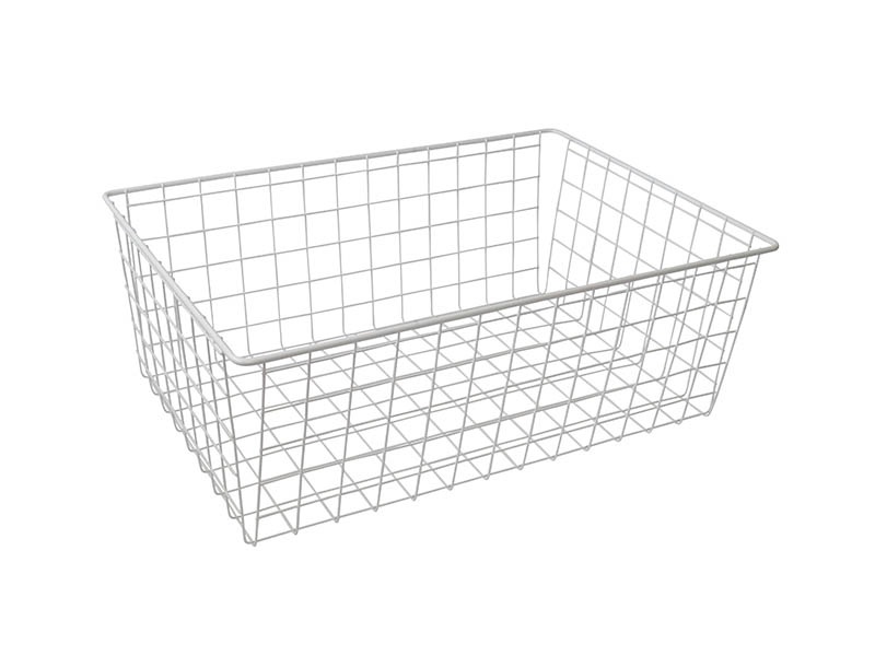 Корзина сетчатая 350х500 мм, H-190 мм, белая