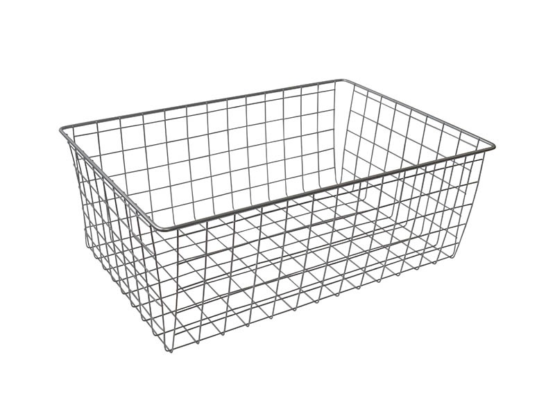 Корзина сетчатая 350х500 мм, H-190 мм, серебристый металлик. Рис. 1 Корзина сетчатая 350х500 мм, H-190 мм, серебристый металлик. Рис. 1