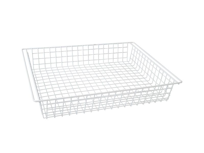 Корзина выдвижная низкая FIRMAX, 411х530мм, Н=87мм, белый. Рис. 1 Корзина выдвижная низкая FIRMAX, 411х530мм, Н=87мм, белый. Рис. 1