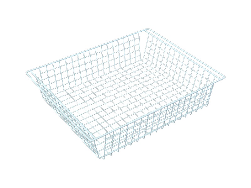 Корзина выдвижная средняя 411х530мм, Н=122мм FIRMAX, белый. Рис. 2 Корзина выдвижная средняя 411х530мм, Н=122мм FIRMAX, белый. Рис. 2