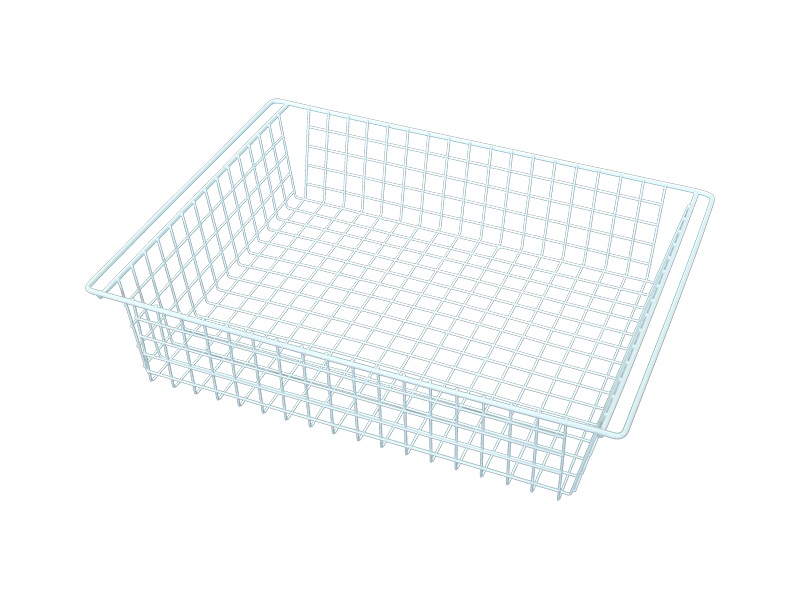 Корзина выдвижная средняя 411х530мм, Н=122мм FIRMAX, белый. Рис. 3 Корзина выдвижная средняя 411х530мм, Н=122мм FIRMAX, белый. Рис. 3