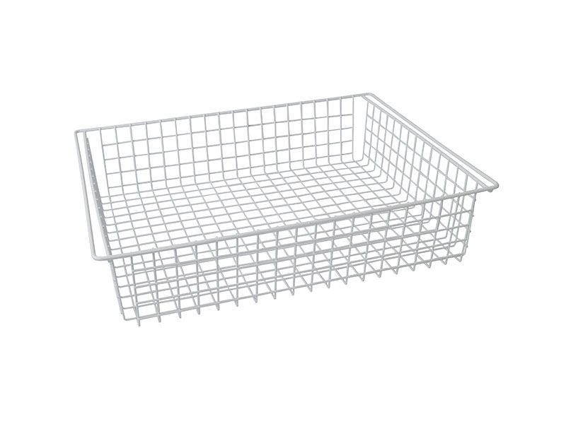 Корзина выдвижная средняя 411х530мм, Н=122мм FIRMAX, белый. Рис. 1