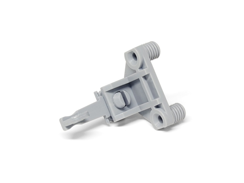 Крепление горизонтальных профилей Gola FIRMAX, на муфтах, пластик, серый. Рис. 1