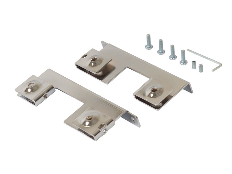 Крепление к фасаду для посудосушителя в нижнюю базу (компл.4 части), металл. Рис. 2