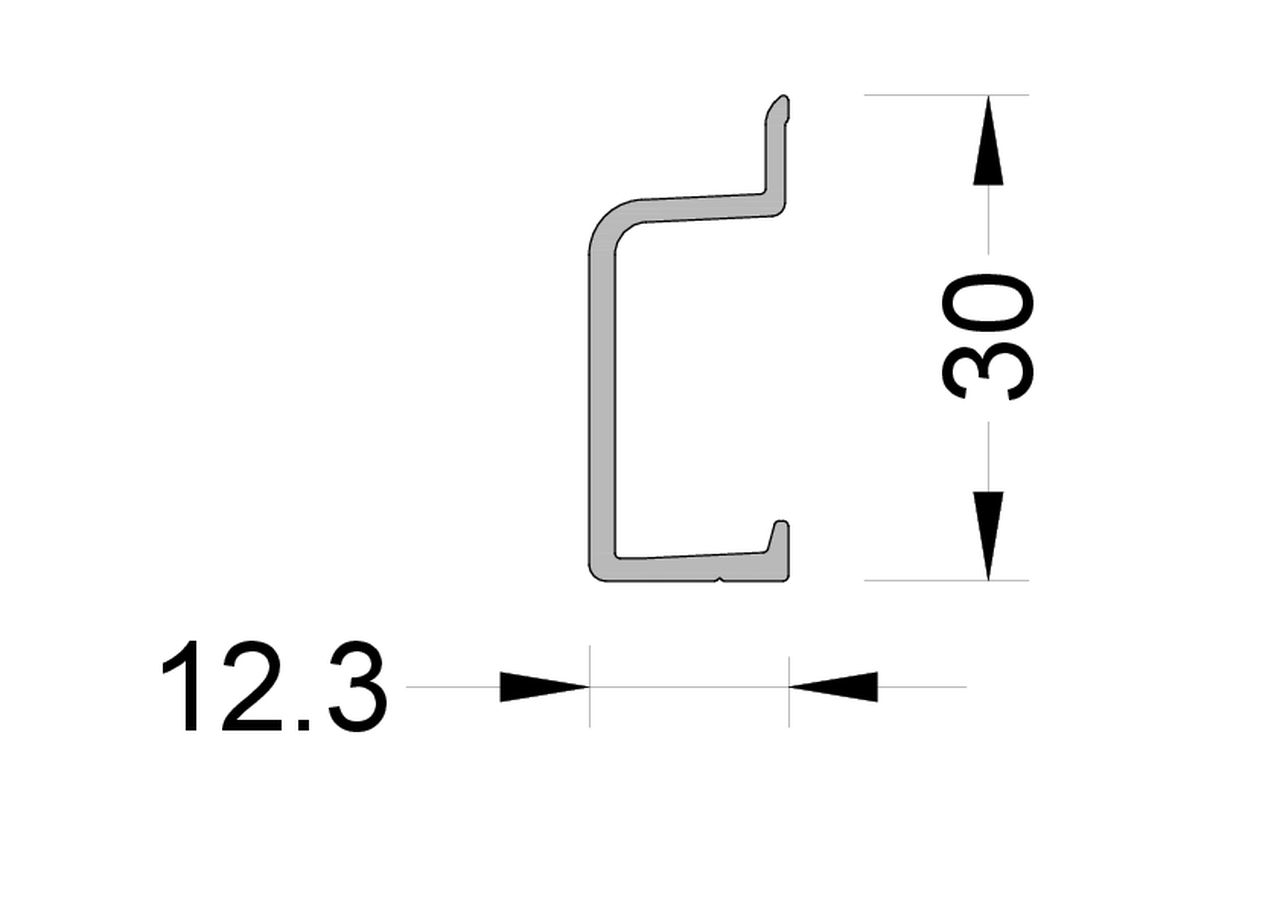 Крышка декоративная ALUMARK 6.0 м Неокрашенный. Рис. 1 Крышка декоративная ALUMARK 6.0 м Неокрашенный. Рис. 1
