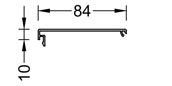 Крышка декоративная S158, 12 мм, 6,5 м неокрас
