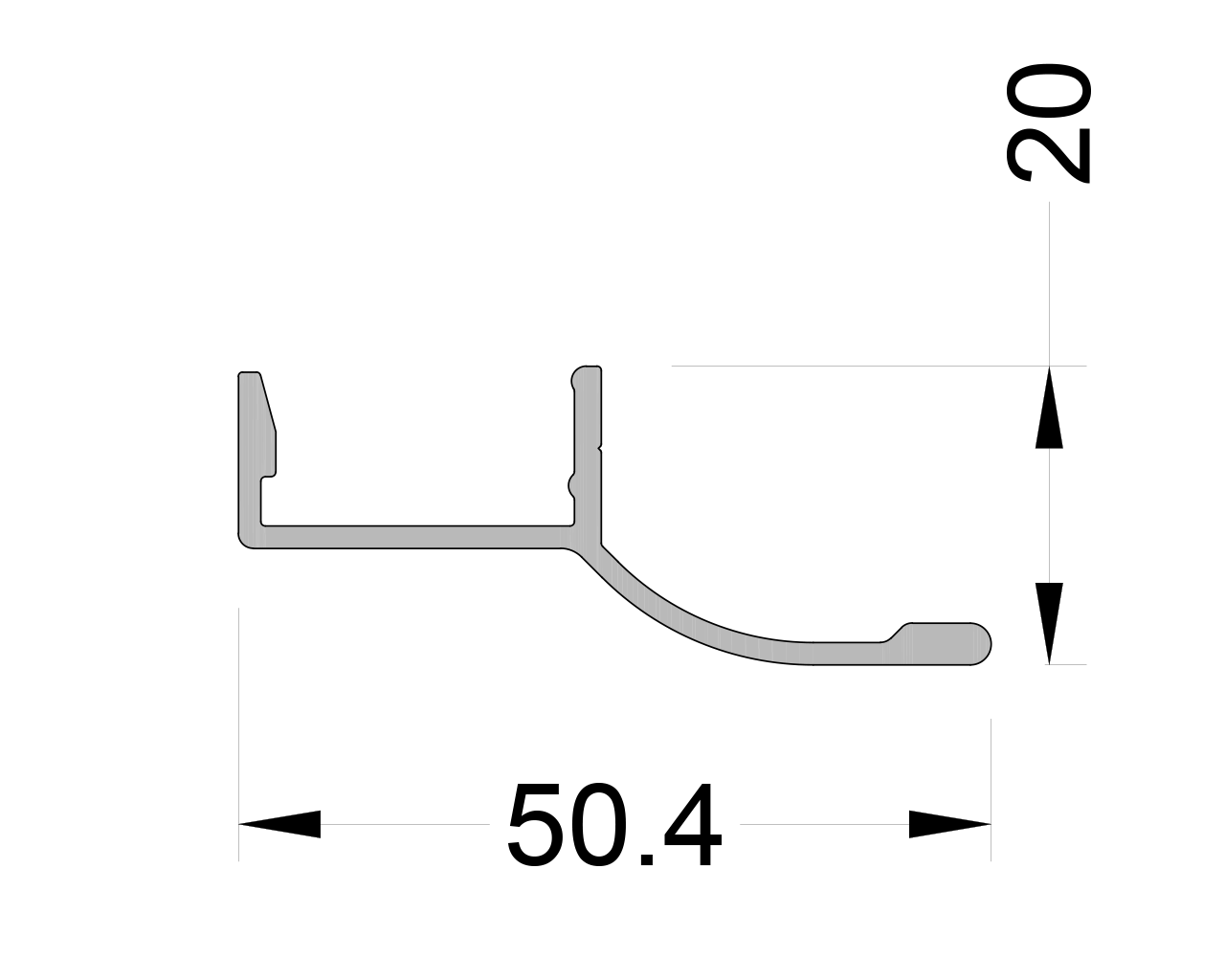Крышка дренажная ALUMARK 6.0 RAL9016. Рис. 1