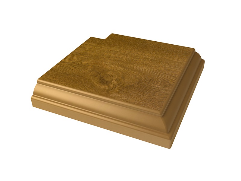 Крышка угловая Qunell U-81 золотой дуб (Renolit 2178-001). Рис. 1