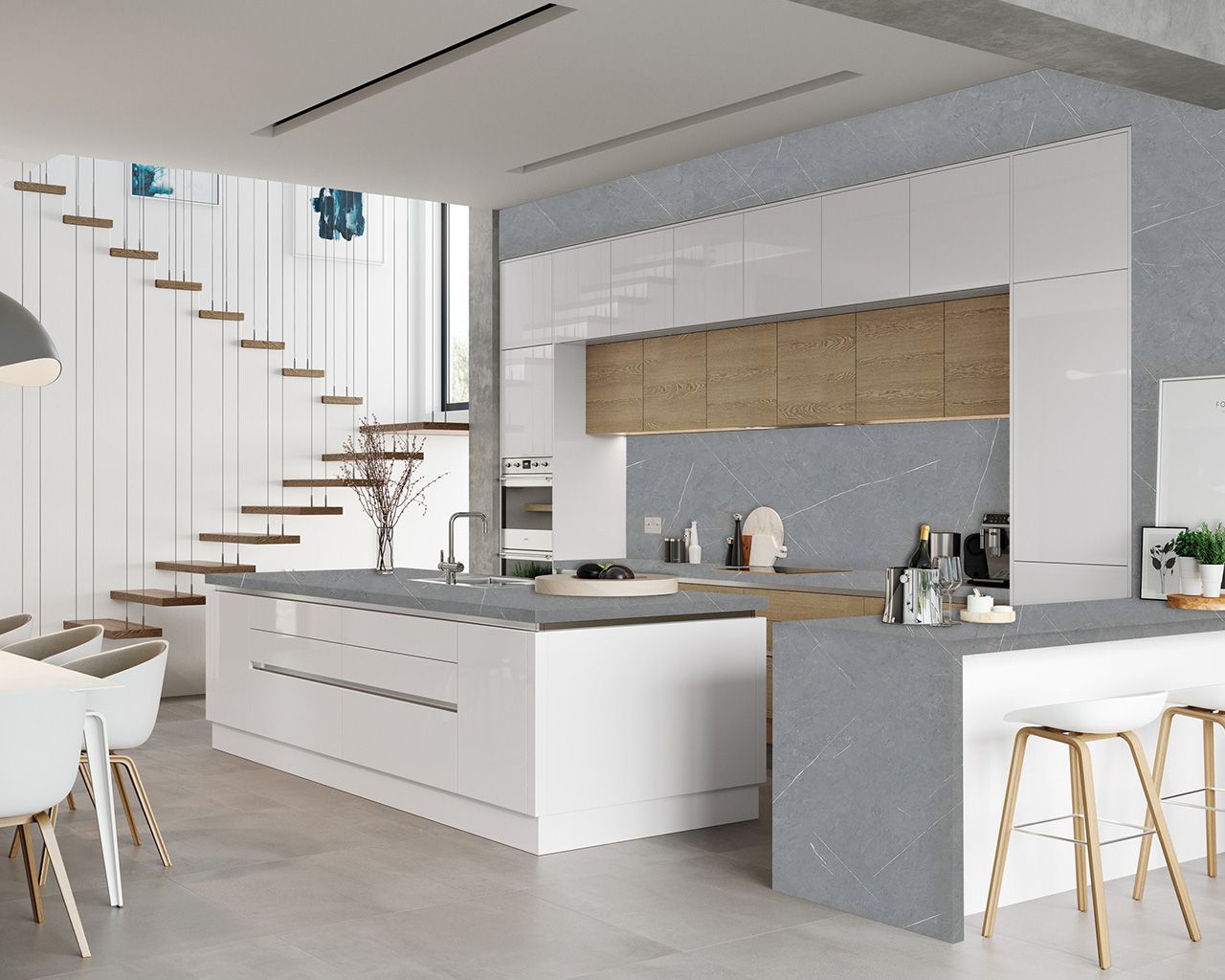 Кромка HPL FS120 B1 Ларго серый, 3000х42 мм. Рис. 3 Кромка HPL FS120 B1 Ларго серый, 3000х42 мм. Рис. 3