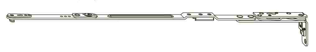 Кронштейн ножниц V-V AX24/9 Тип 2+3 левый. Рис. 1
