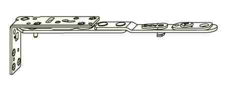 Кронштейн ножниц V-V AX30/13 DF правый. Рис. 1