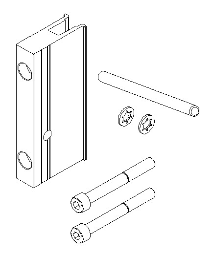 Кронштейн усиления опоры под заполнение 42-50 мм, комплект.. Рис. 1 Кронштейн усиления опоры под заполнение 42-50 мм, комплект.. Рис. 1