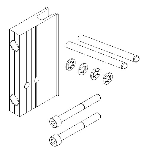 Кронштейн усиленной опоры 62-70 мм, комплект. Рис. 1