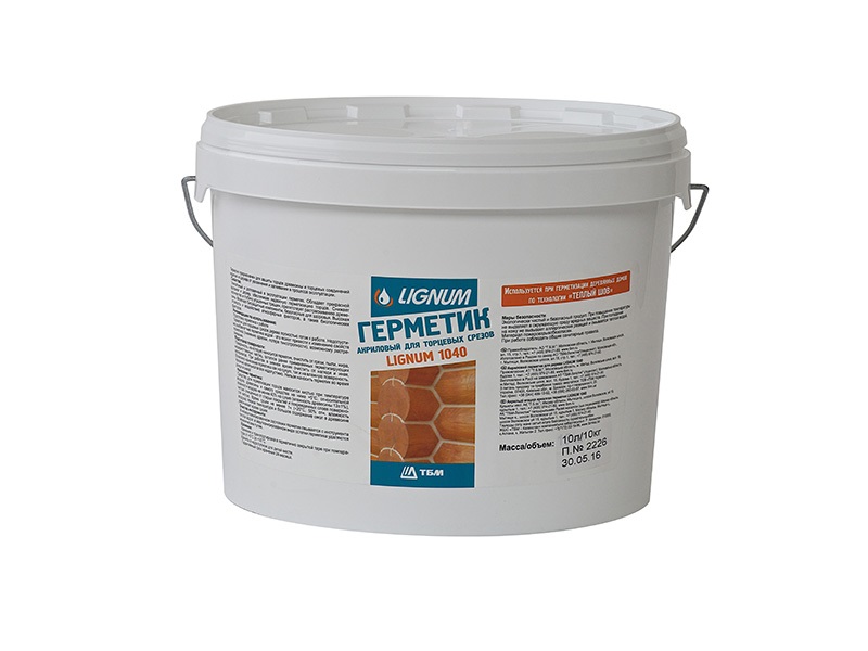 Герметик Lignum 1040 для торцов древесины 10л. Рис. 1