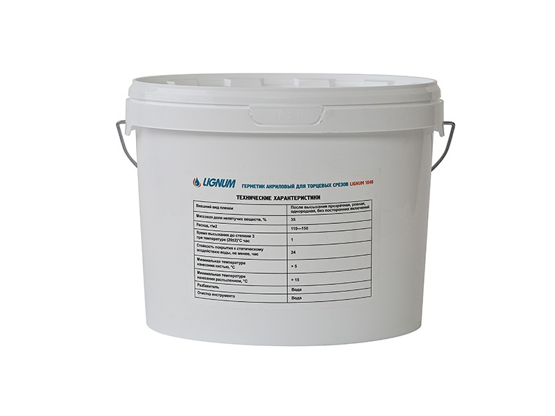 Герметик Lignum 1040 для торцов древесины 10л. Рис. 2