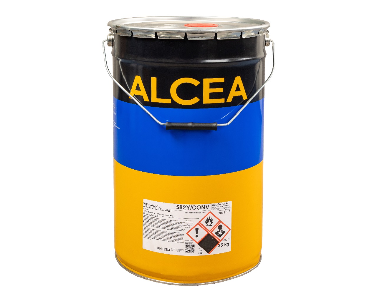 Лак акриловый ICSAM 582Y/CONV база под колеровку п/мат, н.у. 25кг. Рис. 1