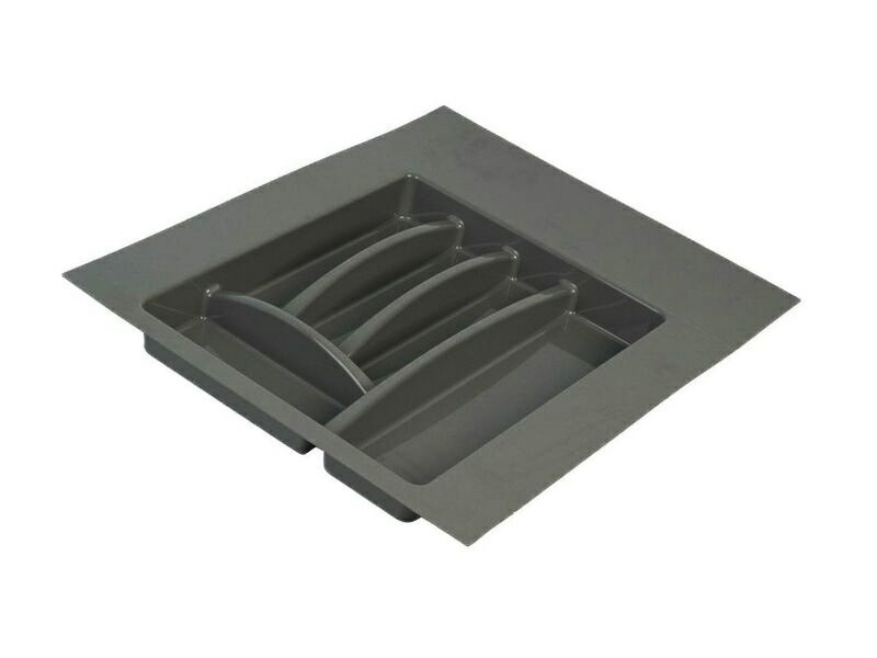 Лоток для столовых приборов Firmax, база 400-450мм, H=45 мм, антрацит. Рис. 1 Лоток для столовых приборов Firmax, база 400-450мм, H=45 мм, антрацит. Рис. 1
