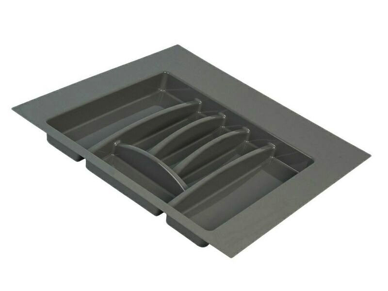 Лоток для столовых приборов Firmax, база 500-550мм, H=45 мм, антрацит. Рис. 1