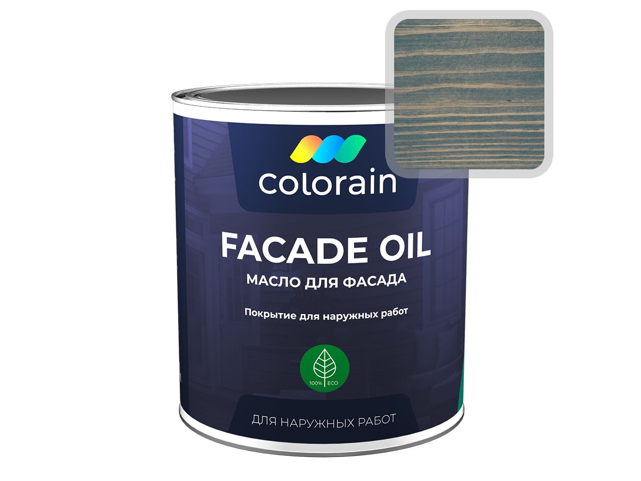 Масло для Фасада COLORAIN, Ral 7031, 1л. Рис. 1 Масло для Фасада COLORAIN, Ral 7031, 1л. Рис. 1