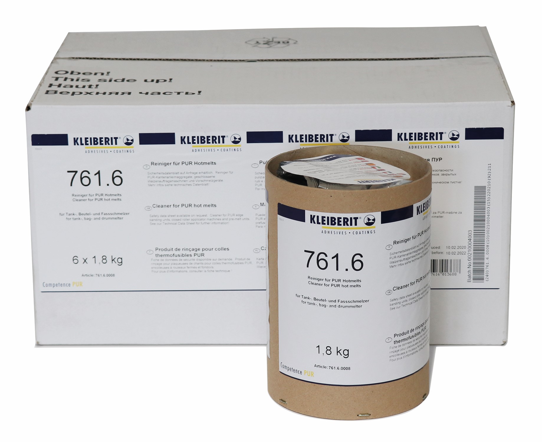 Масса очищающая Kleiberit 761.6, гильза 1,8 кг. Рис. 1 Масса очищающая Kleiberit 761.6, гильза 1,8 кг. Рис. 1