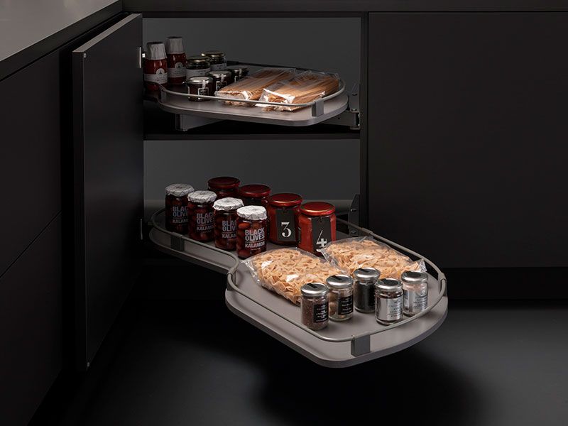 Механизм выдвижной Uniko для угловых баз, для фасадов 450мм, универсальный. Рис. 2 Механизм выдвижной Uniko для угловых баз, для фасадов 450мм, универсальный. Рис. 2