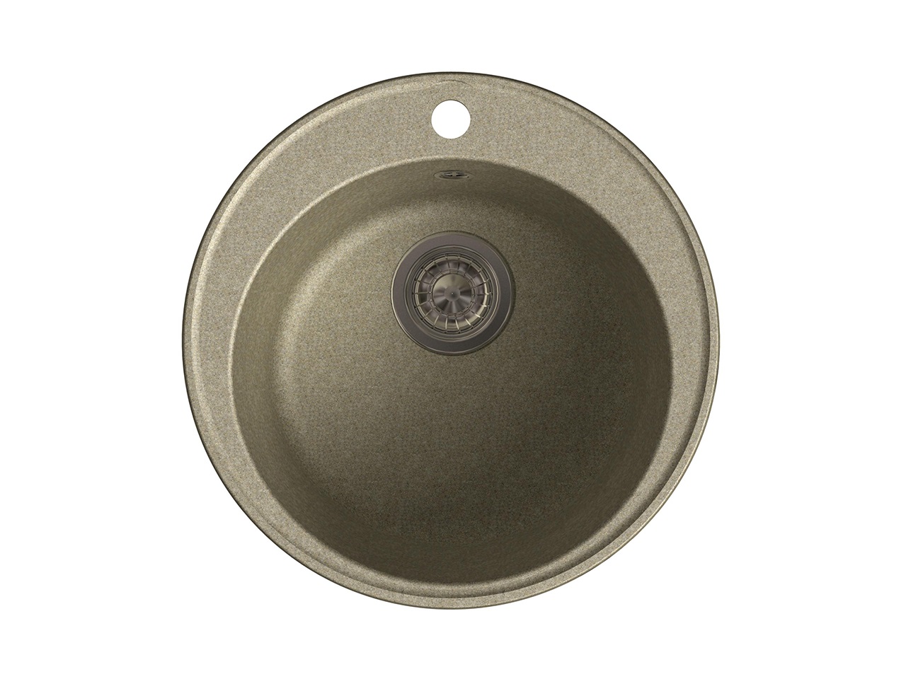 Мойка врезная GF-QUARZ (Z08) D=480 мм, цвет песочный, кварц. Рис. 1