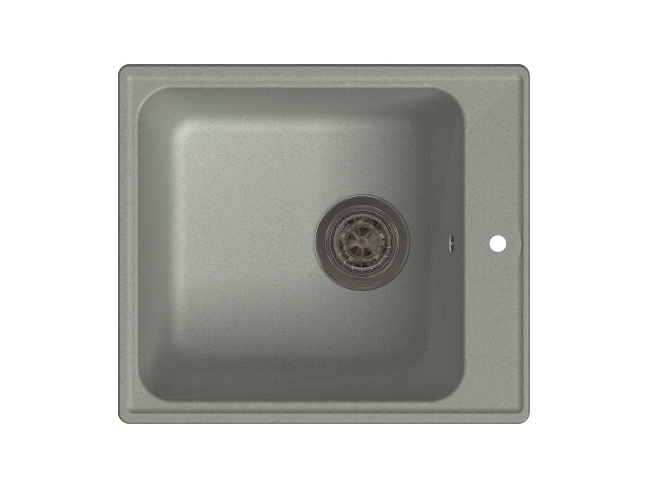 Мойка врезная GF-QUARZ (Z17) 42х48см, цвет серый, кварц