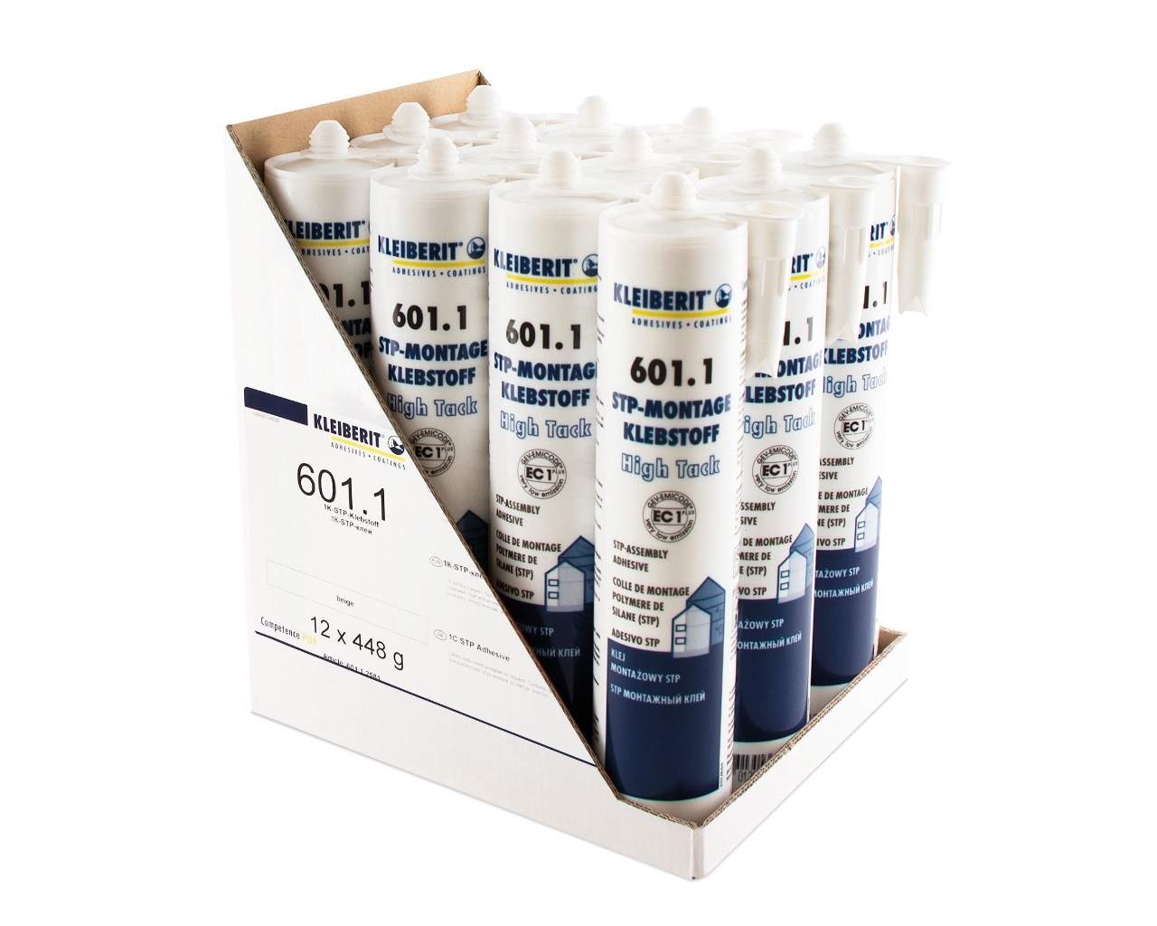 Монтажный клей Kleiberit 601.1, серый, на основе STP, картуш 280мл (448г). Рис. 2