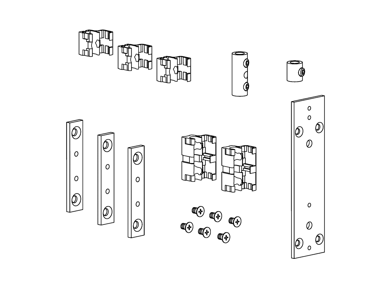 Набор крепежей для гибкой тяги OL белый. Рис. 2 Набор крепежей для гибкой тяги OL белый. Рис. 2