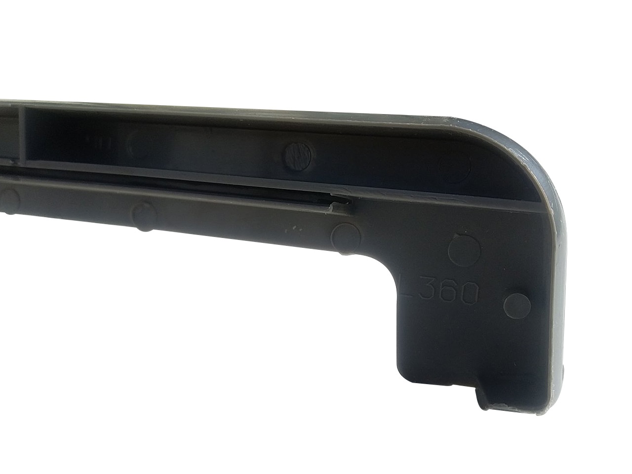 Накладка  BAUSET торцевая 2-х сторонняя 25/360мм антрацит RAL 7016. Рис. 3