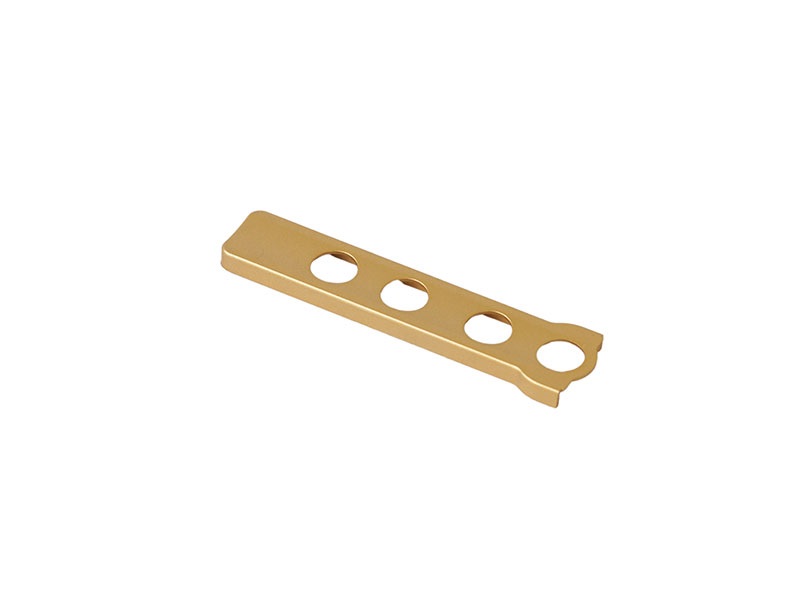 Накладка декоративная нижней петли на раме длинная ELO F3 (золото матовое). Рис. 1 Накладка декоративная нижней петли на раме длинная ELO F3 (золото матовое). Рис. 1