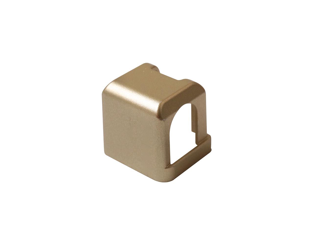 Накладка декоративная нижней петли на раме короткая, шампань. Рис. 1