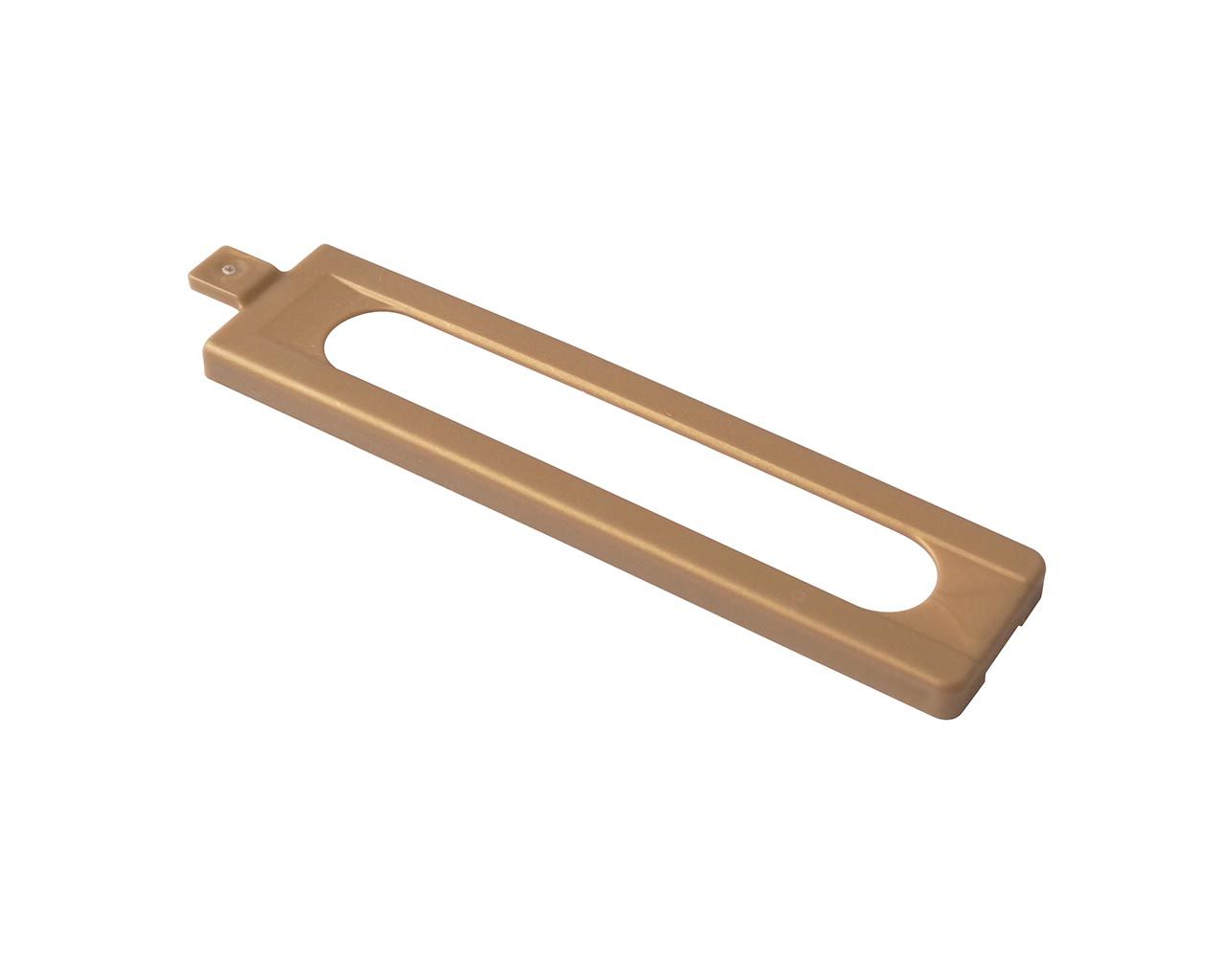 Накладка декоративная нижней петли на раме длинная, светлая бронза. Рис. 1 Накладка декоративная нижней петли на раме длинная, светлая бронза. Рис. 1