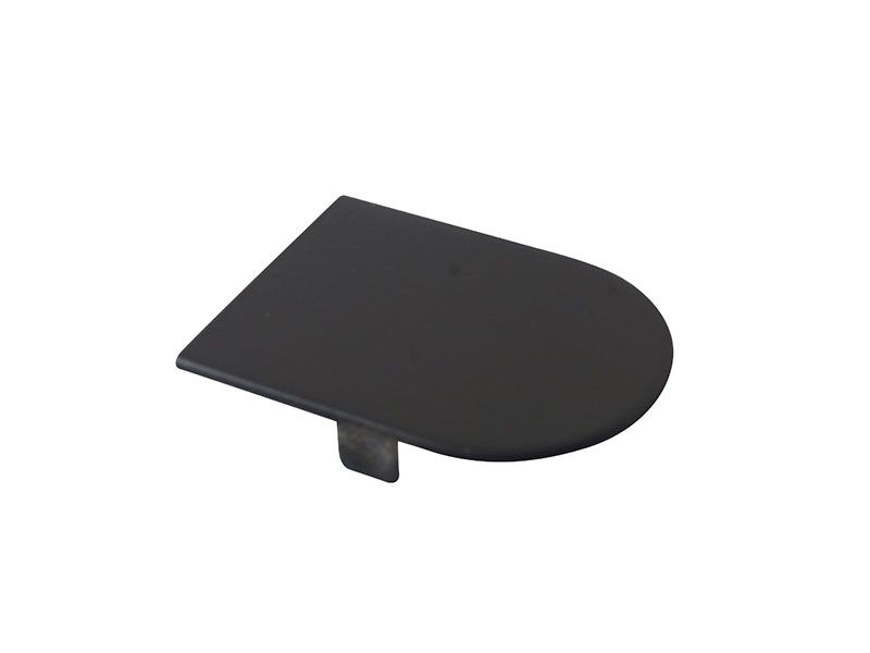 Накладка декоративная для скрытых петель, 120x30 мм, алюминий, черная. Рис. 1