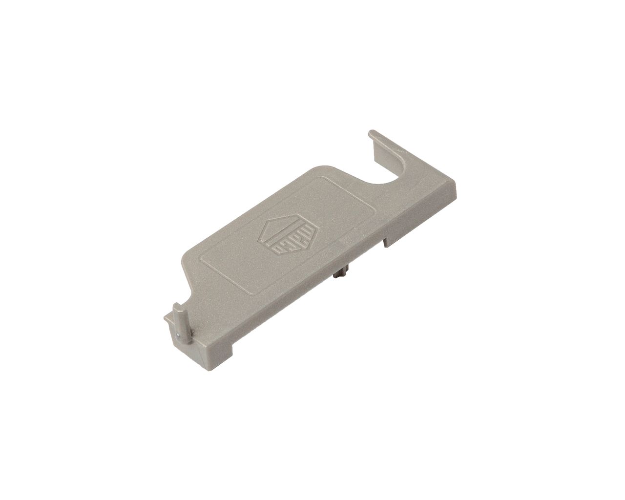 Накладка декоративная нижней петли на раме Multi Power дерево, гладкий фальц 30 мм, правая, серебро. Рис. 2